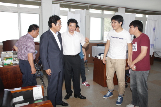 한방의료봉사 대구 한의대생 격려방문