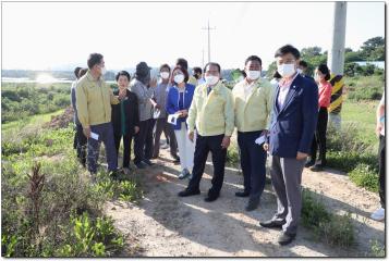 정우면 대사리 지렁이 농장 실태조사 현장방문 